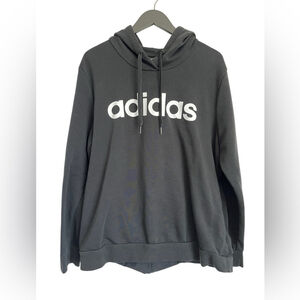 adidas Women Essentials Linear Pullover Hoodie 2XL Black
